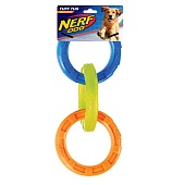 Кольца-грейфер, цвет сине-оранжево-жёлтый, 29 см, Игрушка для собак,NERF