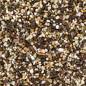 Грунт галька морская (бело-черно-коричневая) 2-10 мм пл.пакет 4л,5кг