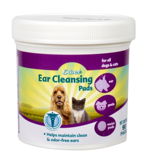Гигиенические салфетки 8in1 Excel для ушей для собак и кошек, 90 шт. Ear  Cleansing Pads