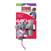 Крыса плюш с тубом кошачьей мяты Kong игрушка для кошек