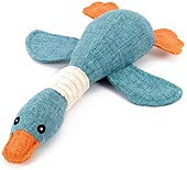  Утка  серо-голубой, 35см, текстиль игрушка для домашних животных 