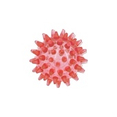 Мяч  массажный  5,5 см прозрачный Crystal ZooOne (красный) 