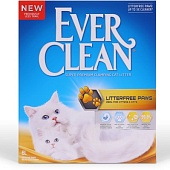Эвер Клин 10л Litter free Paws комкующийся наполнитель для идеально чистых лап д/кошек 