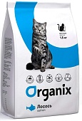 Органикс с Лососем 1,5кг сухой корм для кошек с чувствительным пищеварением,  Organix