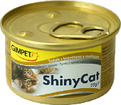 Джимпет«Тунец с креветками и солодом» 70гр. Консервированный корм для кошек  Gimpet ShinyCat 