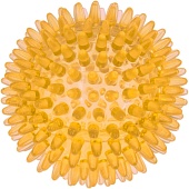 Мяч  массажный  10 см прозрачный Crystal ZooOne (жёлтый)
