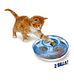 Интерактивная игрушка для кошек UFO с двумя шариками