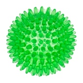 Мяч  массажный  9 см прозрачный Crystal ZooOne (зелёный)