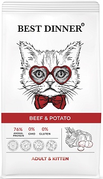 Бэст Диннер д\Котят 0,4кг.Говядина и картофель Best Dinner